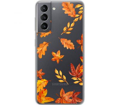 Чохол для Samsung Galaxy S21 (G991) MixCase осінь осінні листочки