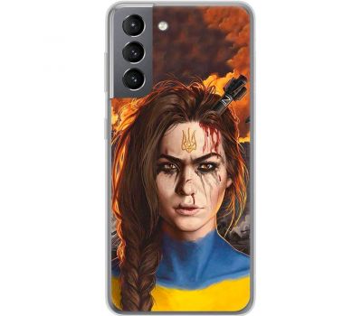 Чохол для Samsung Galaxy S21 (G991) MixCase патріотичні побита та нескорена