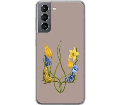 Чохол для Samsung Galaxy S21 (G991) MixCase патріотичні квіти у формі герба