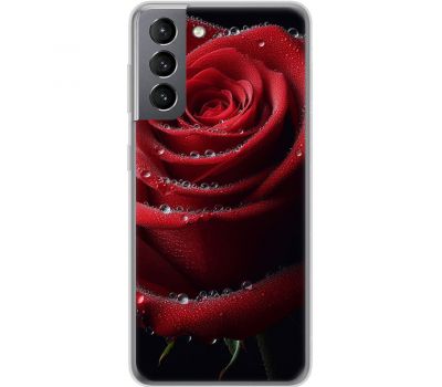 Чохол для Samsung Galaxy S21 (G991) MixCase різні червона роза