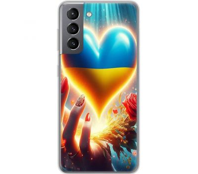 Чохол для Samsung Galaxy S21 (G991) MixCase асорті Серце в долоні