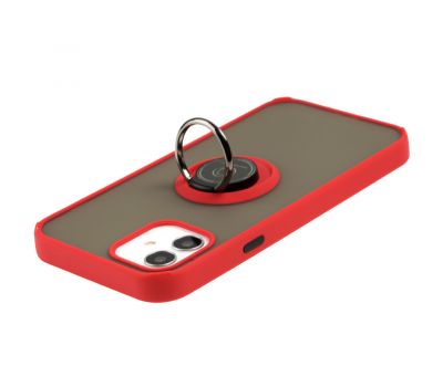 Чохол для iPhone 12/12 Pro LikGus Edging Ring червоний 3443363