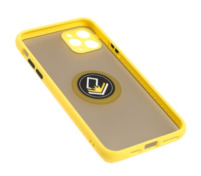 Чохол для iPhone 11 Pro Max LikGus Edging Ring жовтий 3443140
