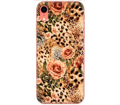 Чохол для iPhone Xr MixCase Леопард троянди
