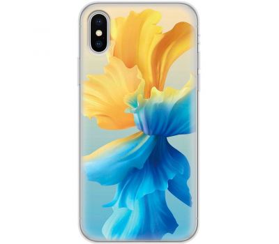 Чохол для iPhone X / Xs MixCase патріотичні квітка України