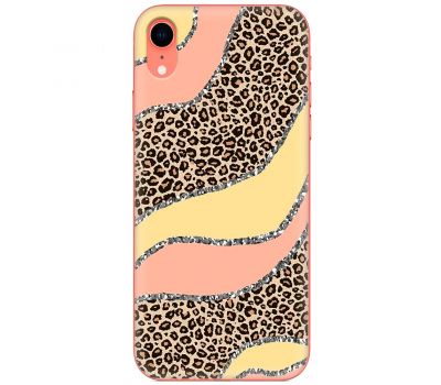 Чохол для iPhone Xr MixCase Леопард жовто-рожевий