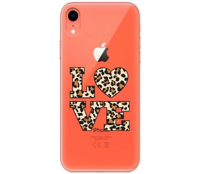 Чохол для iPhone Xr MixCase Леопард love