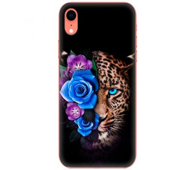 Чохол для iPhone Xr MixCase Леопард у квітах