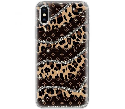 Чохол для iPhone Xs Max MixCase Леопард Louis Vuitton