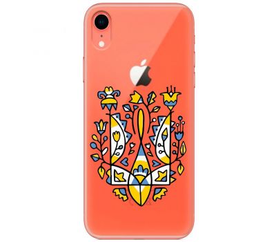 Чохол для iPhone Xr MixCase патріотичний "герб із квітів"