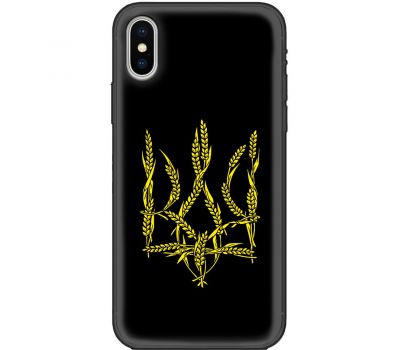 Чохол для iPhone X / Xs MixCase патріотичні герб з колосків