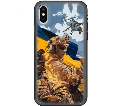 Чохол для iPhone X / Xs MixCase патріотичні бійці України