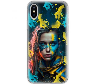 Чохол для iPhone X / Xs MixCase патріотичні воєвнича Україна