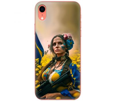 Чохол для iPhone Xr MixCase патріотичні ніжна Українка