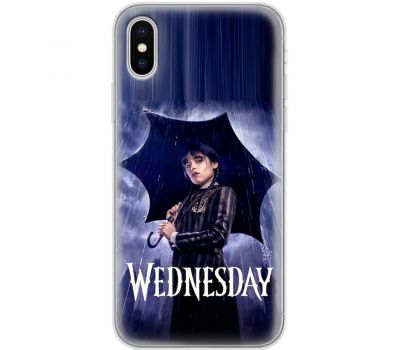 Чохол для iPhone Xs Max Mixcase Венздей під парасолькою