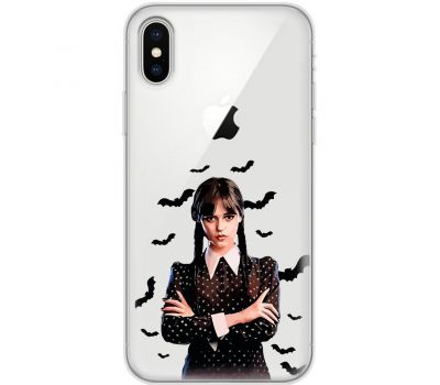 Чохол для iPhone Xs Max Mixcase Венздей кажани