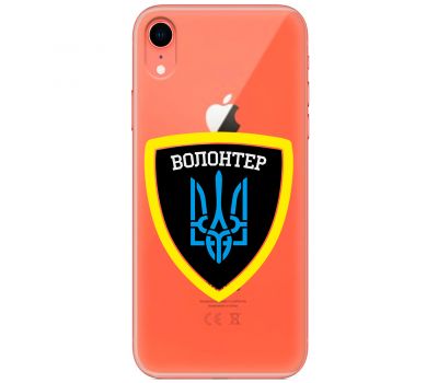 Чохол для iPhone Xr MixCase волонтер Герб