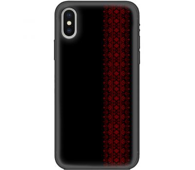 Чохол для iPhone X / Xs MixCase патріотичні червоний колір вишиванки