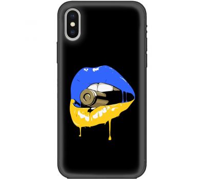 Чохол для iPhone Xs Max MixCase патріотичні пуля губи