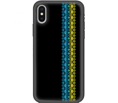 Чохол для iPhone Xs Max MixCase патріотичні синє-жовтий колір вишиванки