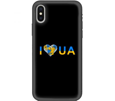 Чохол для iPhone Xs Max MixCase патріотичні I love UA