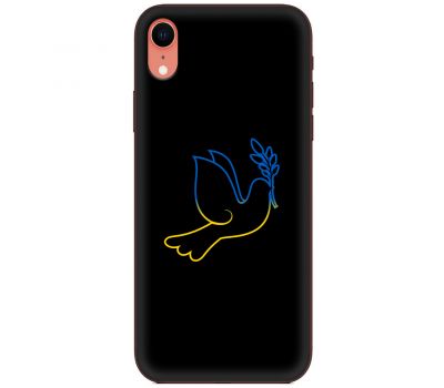 Чохол для iPhone Xr MixCase патріотичні блакитно-жовтий голуб