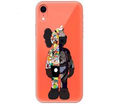 Чохол для iPhone Xr MixCase робот половинки