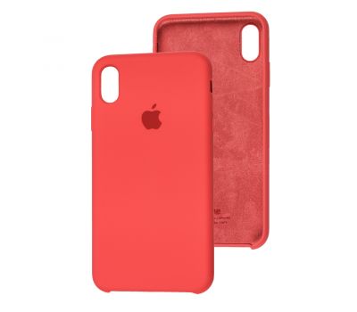 Чохол silicone case для iPhone Xs Max cranberry