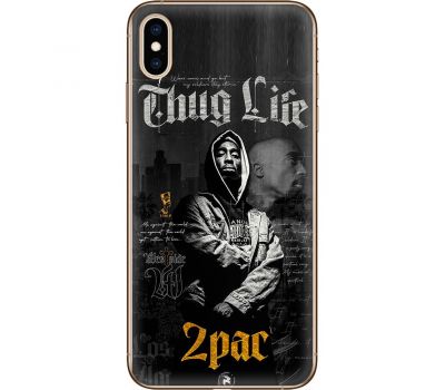 Чохол для iPhone X / Xs MixCase музика 2 pac