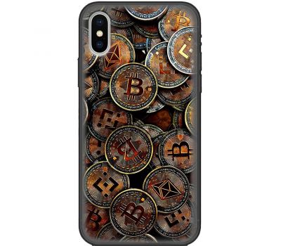 Чохол для iPhone X / Xs MixCase гроші bitcoins