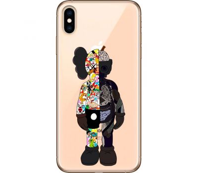 Чохол для iPhone X / Xs MixCase робот половинки