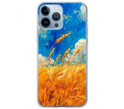 Чохол для iPhone 14 Pro MixCase патріотичні Хліб України фарбою