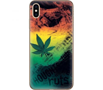 Чохол для iPhone X / Xs MixCase трава листя дим