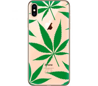 Чохол для iPhone X / Xs MixCase трава листя