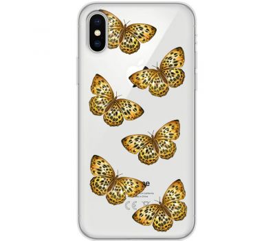 Чохол для iPhone X / Xs MixCase Леопард метелика