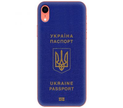 Чохол для iPhone Xr MixCase патріотичні Україна паспорт