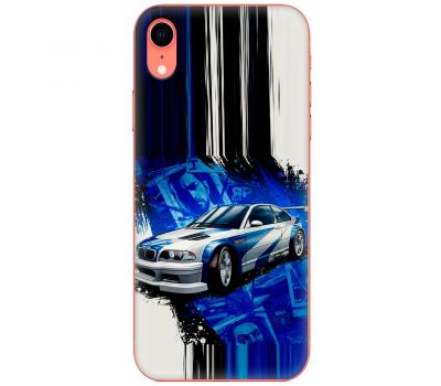 Чохол для iPhone Xr MixCase авто бмв на синьому