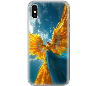Чохол для iPhone X / Xs MixCase патріотичні ангел українка