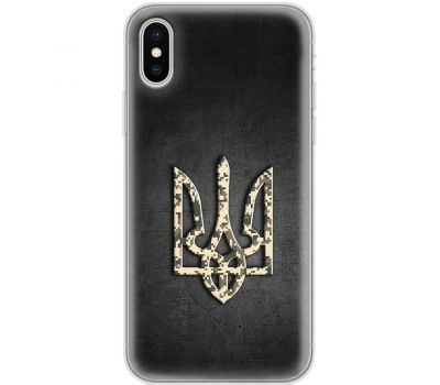 Чохол для iPhone X / Xs MixCase патріотичні герб піксель