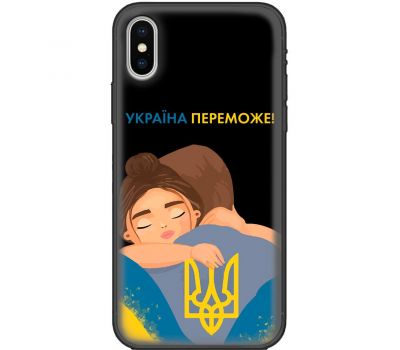 Чохол для iPhone X / Xs MixCase патріотичні Україна переможе