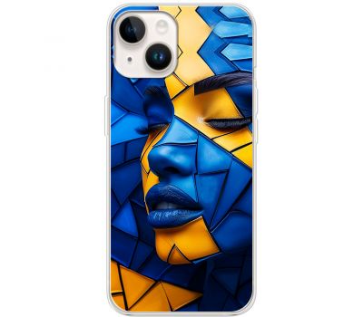 Чохол для iPhone 13 MixCase патріотичні геометрія обличчя