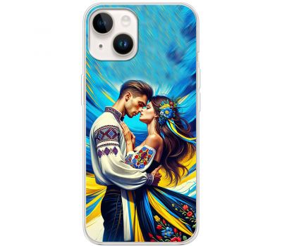 Чохол для iPhone 14 MixCase патріотичні закохана пара