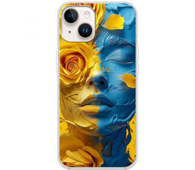 Чохол для iPhone 14 MixCase патріотичні розмальована фарбами