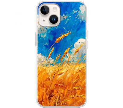 Чохол для iPhone 14 Plus MixCase патріотичні Хліб України фарбою