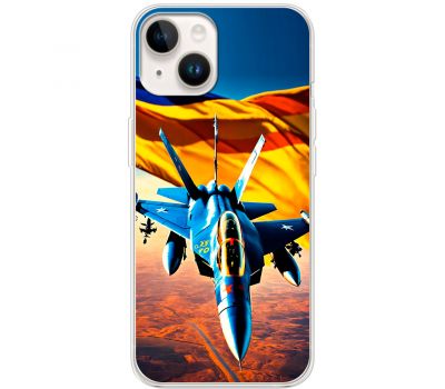 Чохол для iPhone 15 MixCase патріотичні бойовий літак
