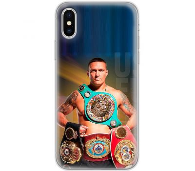 Чохол для iPhone Xs Max MixCase Вусік Oleksander чемпіонські пояси