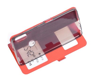 Чохол книжка для Xiaomi Redmi Note 5 / Note 5 Pro Momax із двома вікнами червоний 3447774