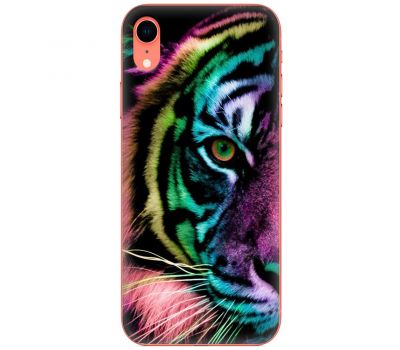 Чохол для iPhone Xr MixCase звірі кольоровий тигр
