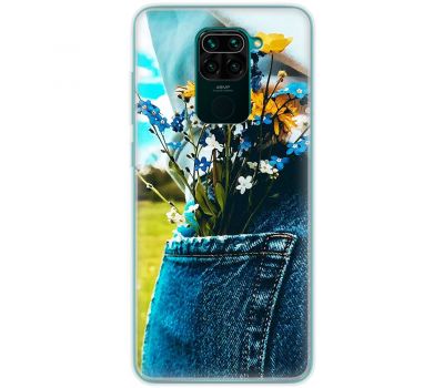 Чохол для Xiaomi Redmi Note 9 MixCase патріотичні квіти України