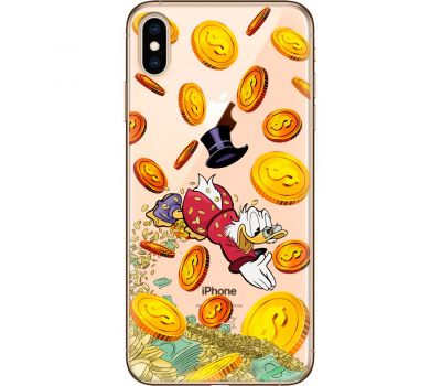 Чохол для iPhone X / Xs MixCase гроші скрудж макдак у золоті